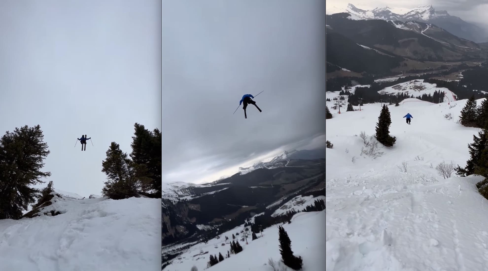 VIDEO: Skier Rides Away From Monster Air To Flat Landing