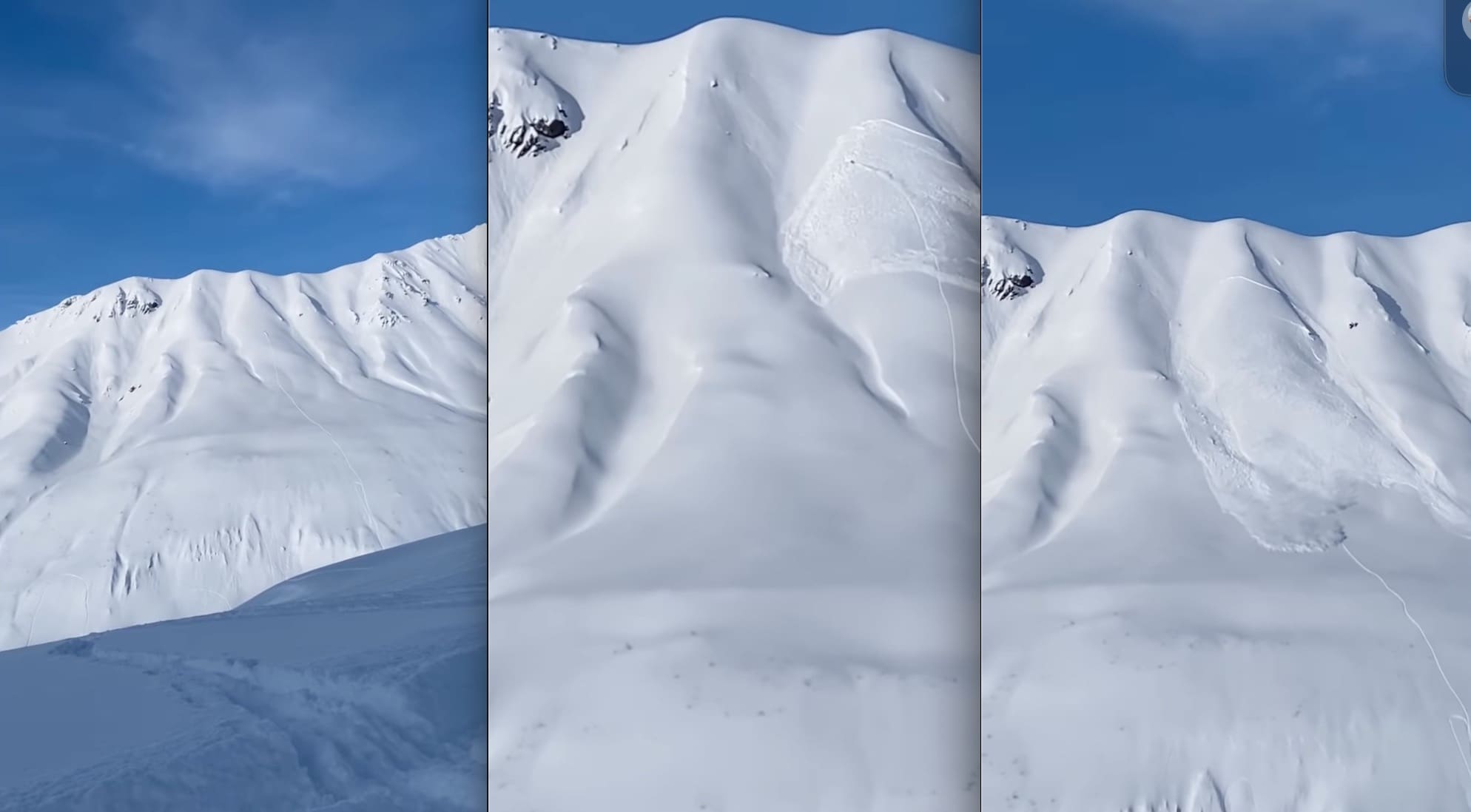 VIDEO: Alaskan Snowmobiler Triggers Avalanche On Pristine Slope