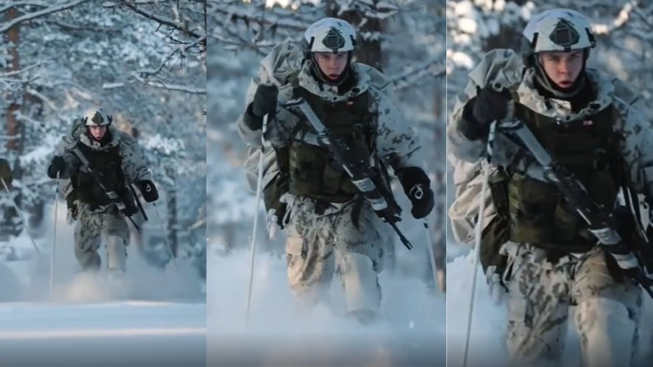 WATCH: Soldiers Practice 'Ski Sprinting'