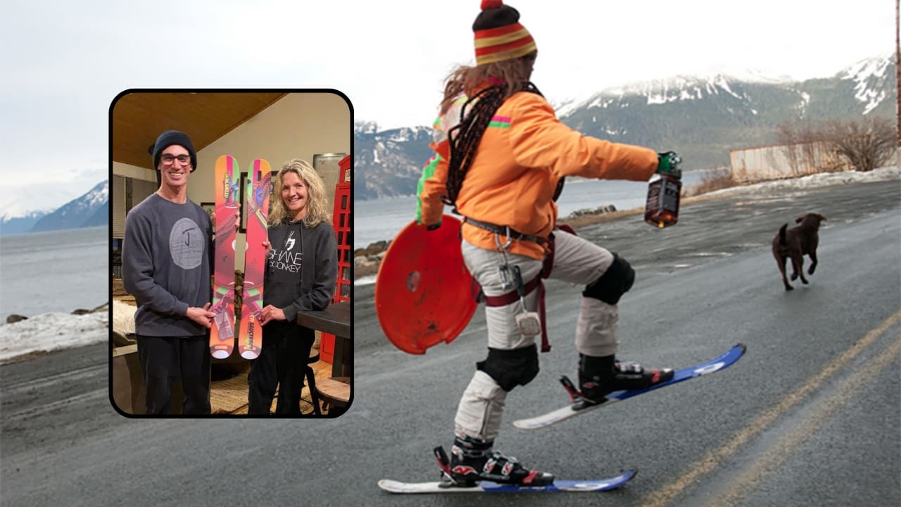 Sherry McConkey Collabs With J Skis On Saucer Boy Ski Blades