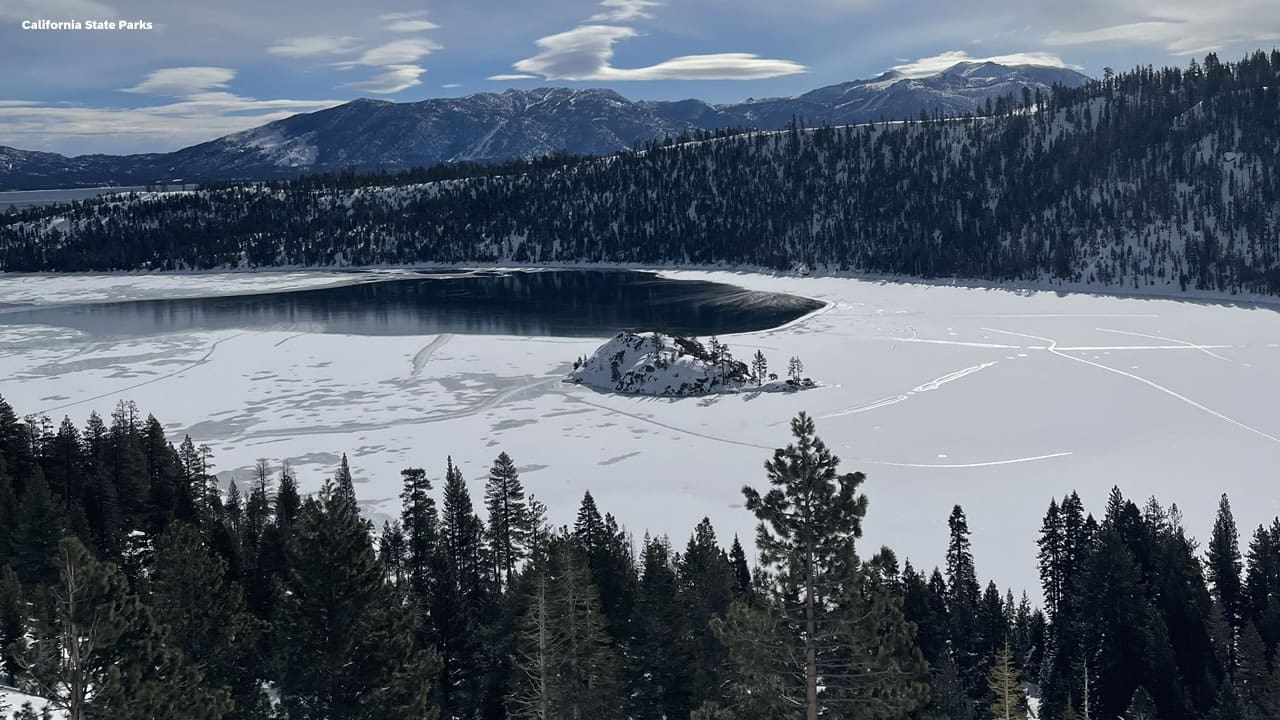 Lake Tahoe's Emerald Bay Freezes For First Time In Decades