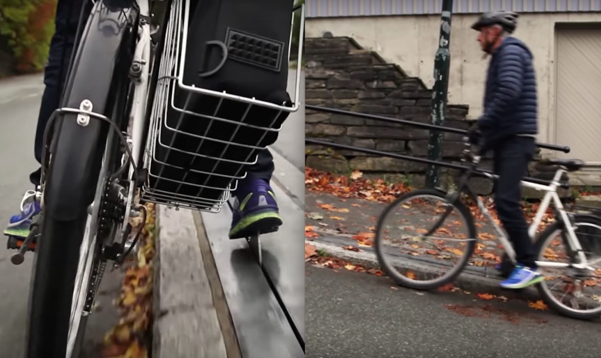 Unique Bike Lift Helps Norwegian Cyclists Up Steep Urban Street