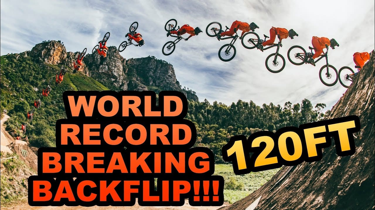 VIDEO: Mountain Biker Sets New Record For Biggest Backflip (120 Feet)
