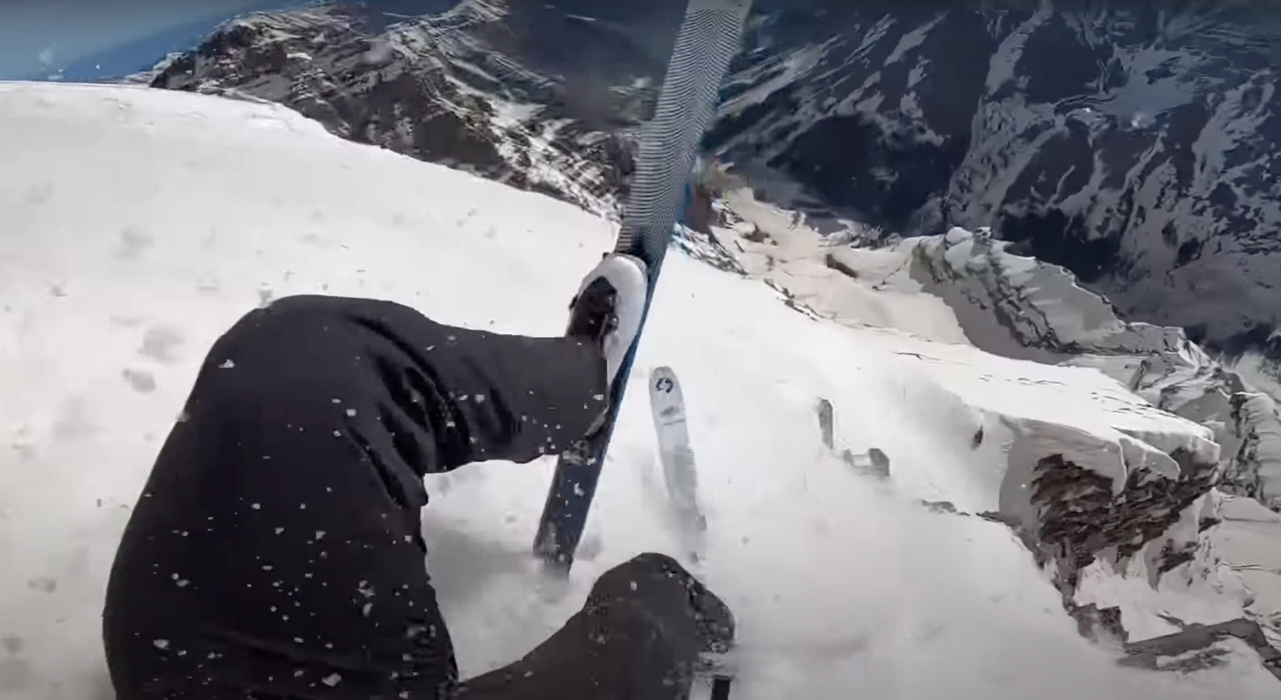 VIDEO: Skier Falls 1000 Feet Down Steep Mountain After Tiny Mistake