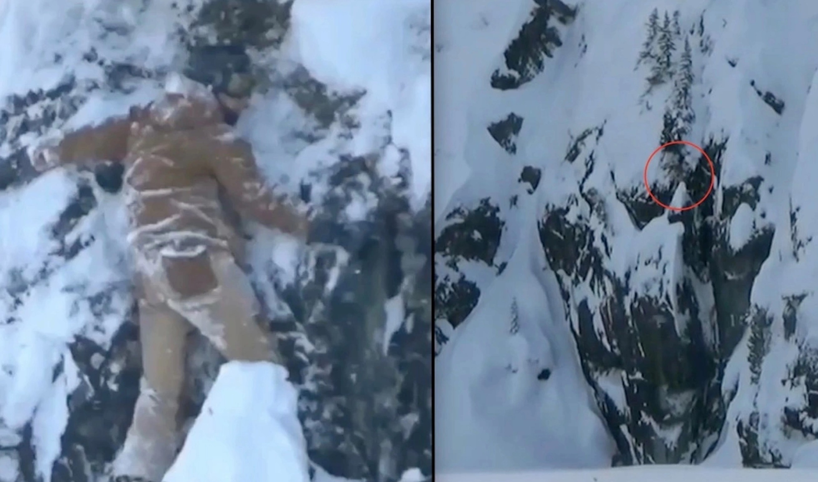 That Time A Snowboarder Was Left Clinging To Cliff Face @ Whistler Blackcomb Ski Resort
