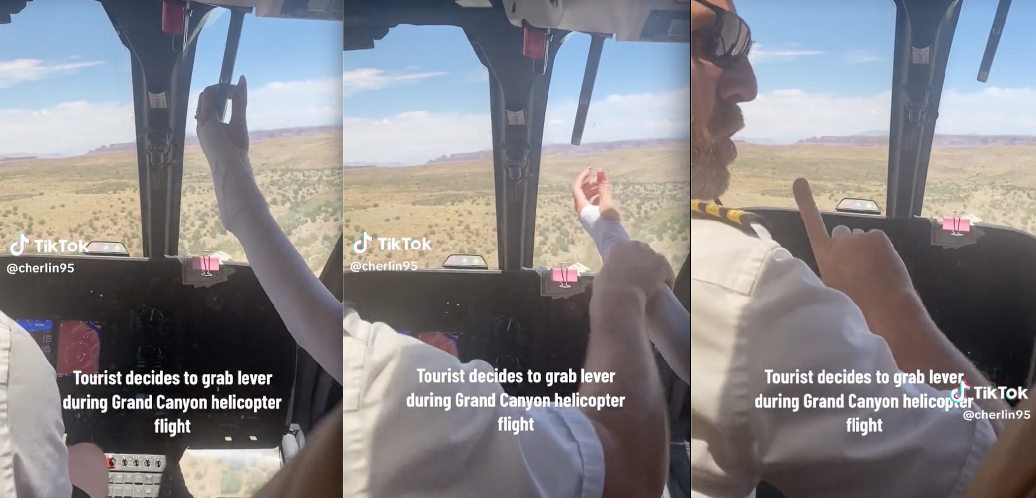 VIDEO: Idiot Tourist Nearly Crashes Helicopter Over Grand Canyon